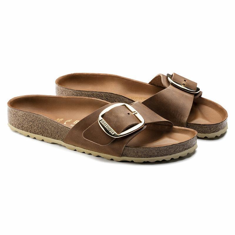 Madrid Birkenstock Big Prackou Oiled Kozene Damske Hnede | SK 127HAP